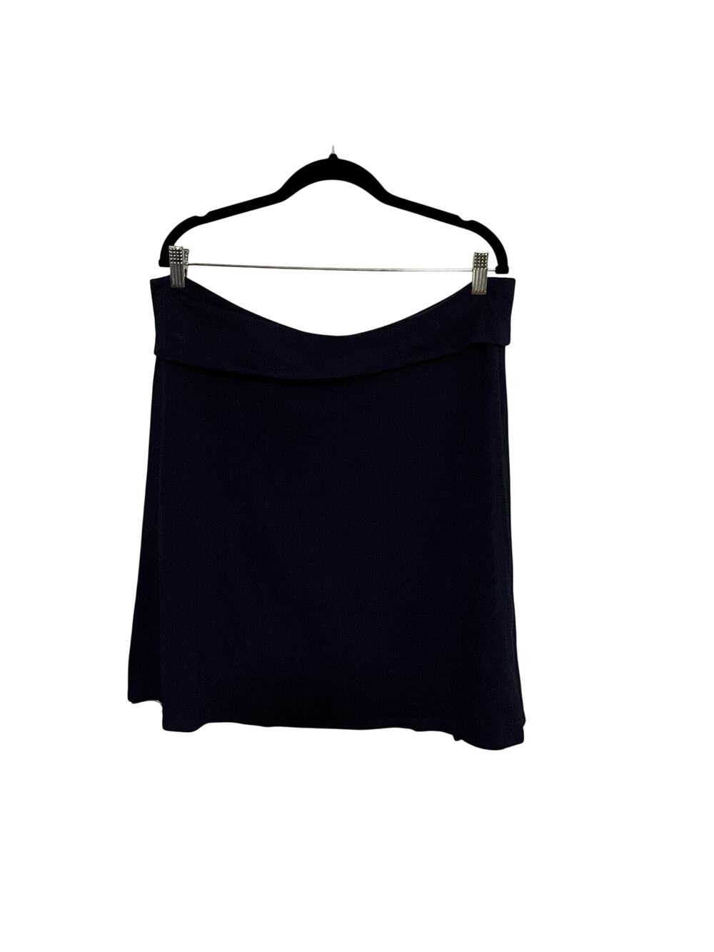 Old Navy XL Navy Blue Pull-On A-Line Skirt | Soft Stretch Knit | Flattering